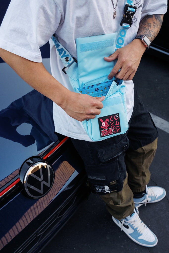 MM] TBG-01 Techwear Style Pastel Blue Leg Bag – OFFSET | Shwa