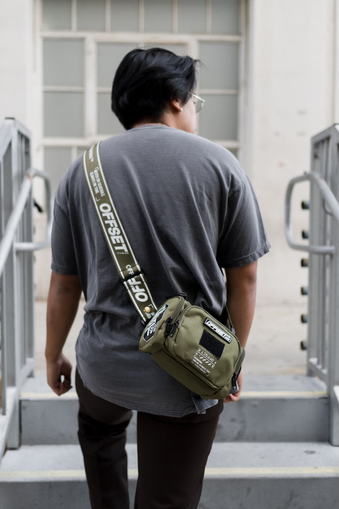 SHWA] TBG-15 Techwear Style SHWA Green Micro Duffle Bag