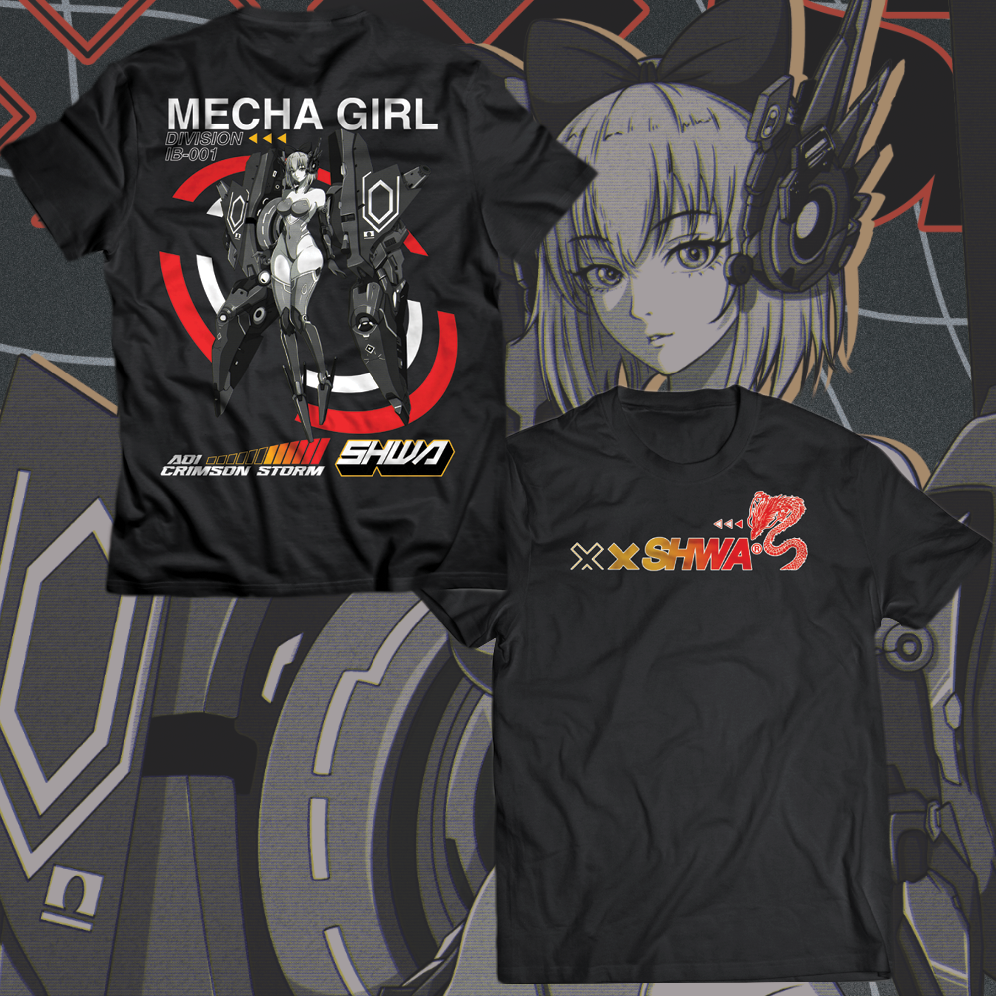 [SHWA] ACS-02 Aoi Crimson Storm Black Shirt