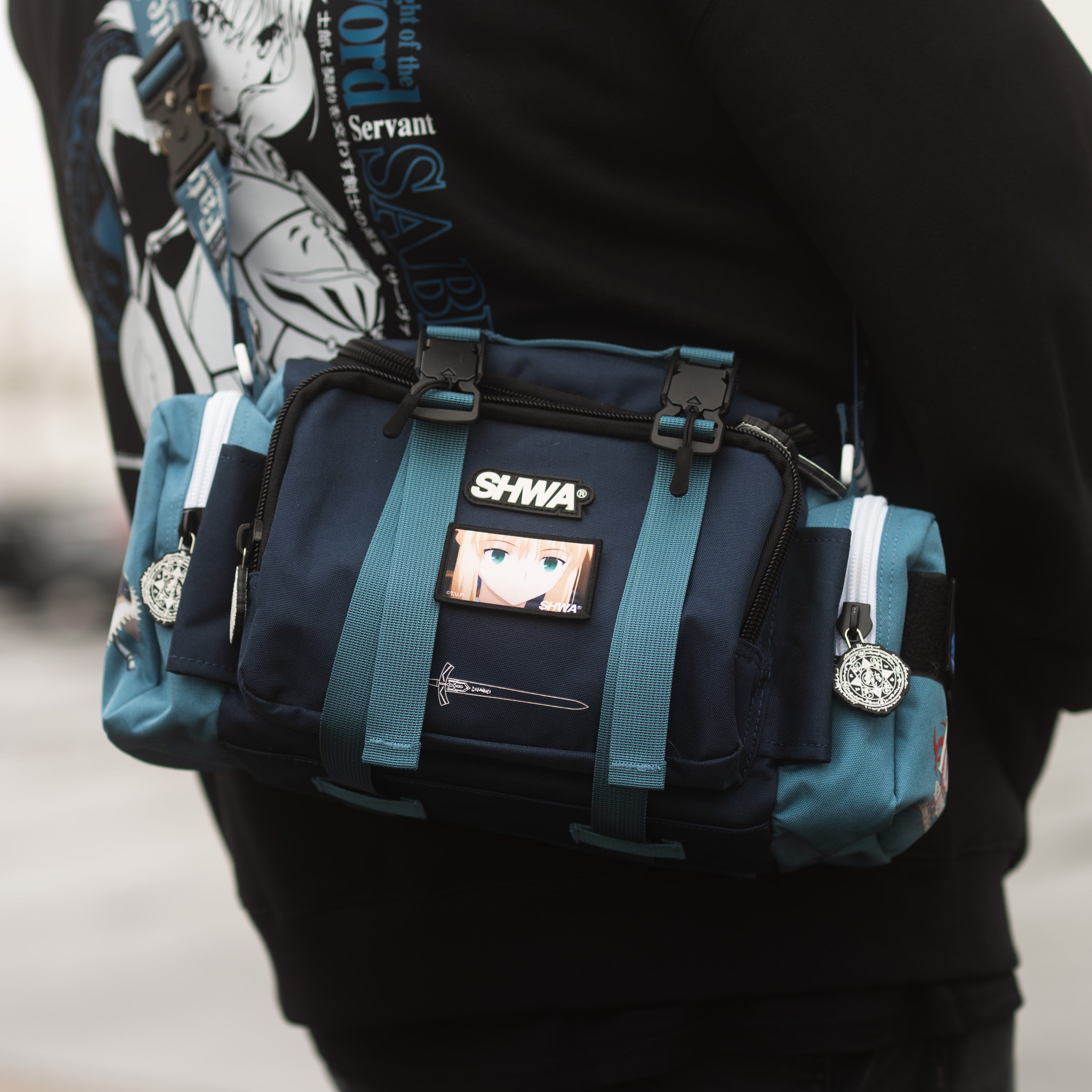 Fate Stay Night: TBG-05 Techwear Style Saber Mini Duffle Bag