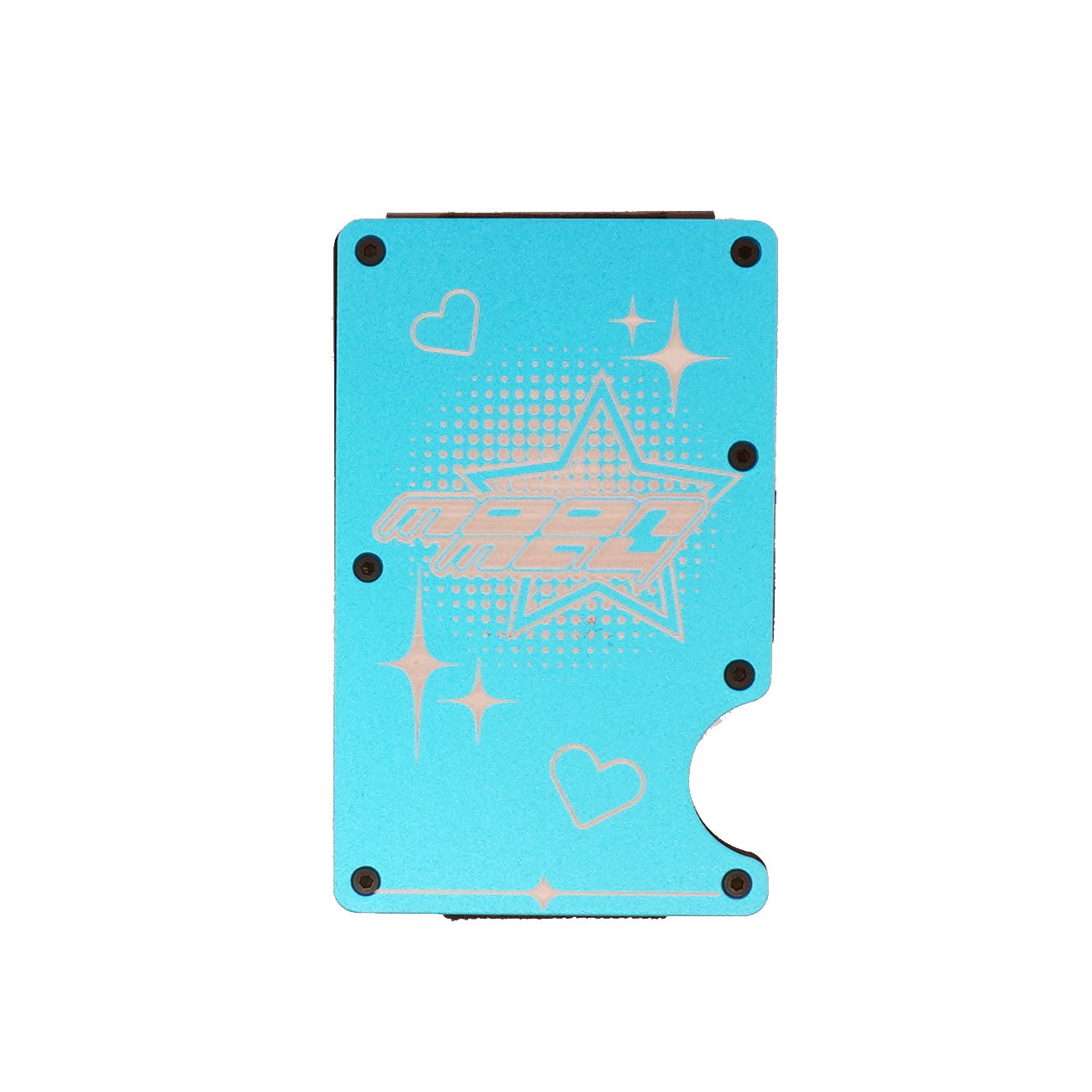 Blue Heart of Steel TA-15 Card Holder
