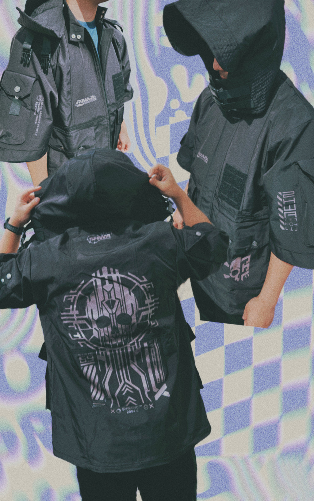 [SHWA] TB-02 Techwear Style Cropped Bomber Jacket - FINAL SALE (No return or exchange)