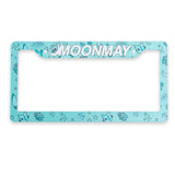 MOONMAY PATTERN ACRYLIC LICENSE PLATE FRAME