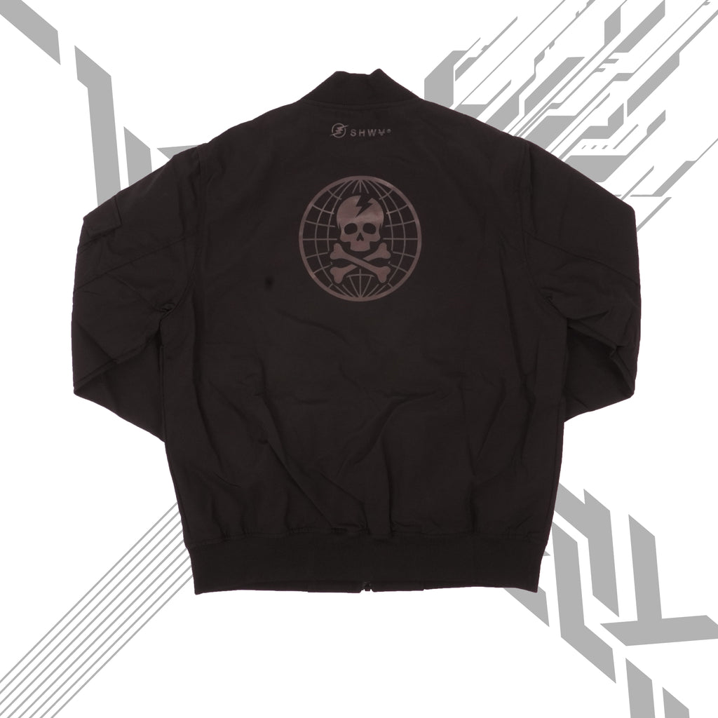 [SHWA] TB-01 Techwear Style Speed Black Bomber Jacket - FINAL SALE (No return or exchange)