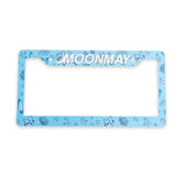 MOONMAY PATTERN ACRYLIC LICENSE PLATE FRAME
