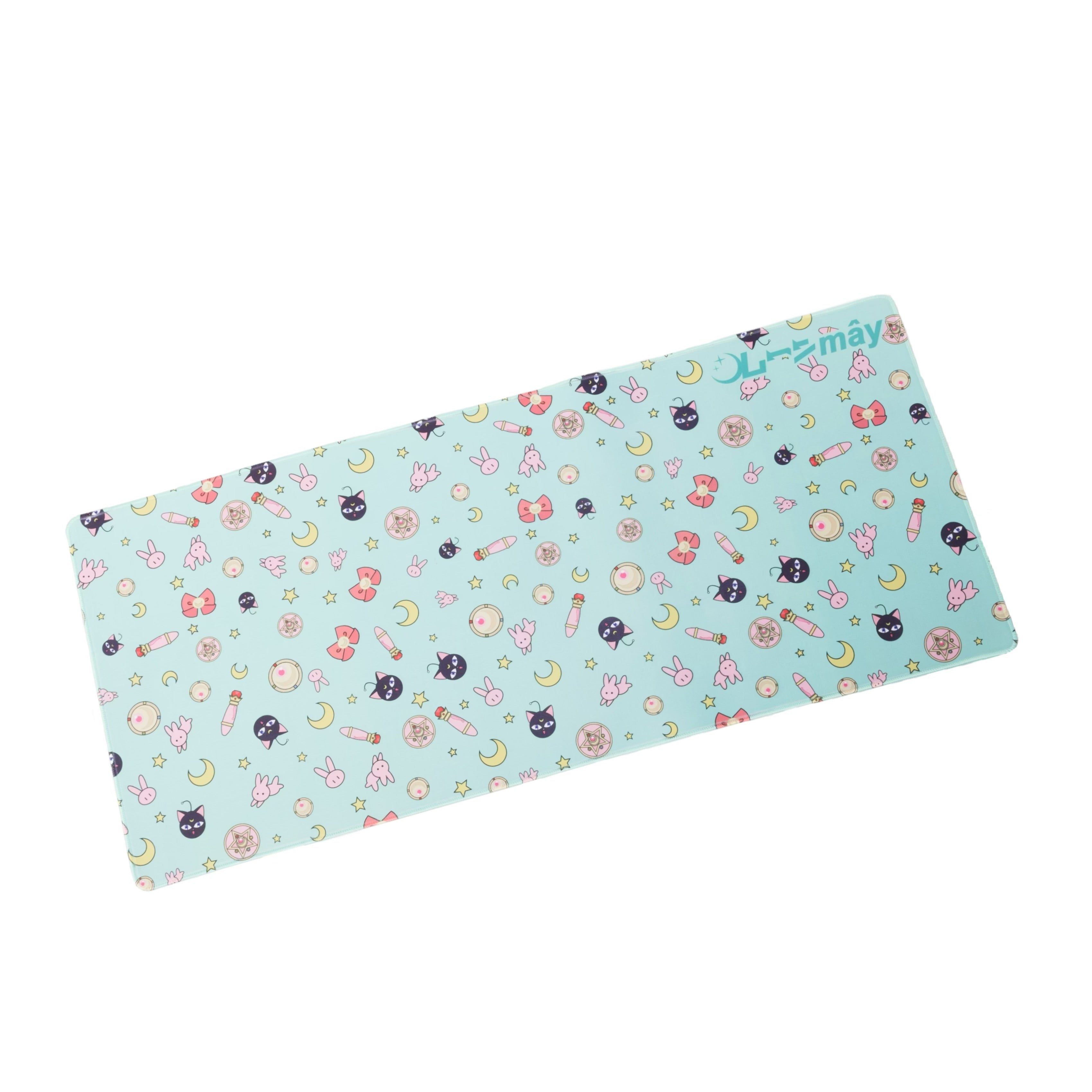 TEAL PATTERN DESK MAT