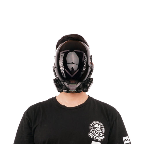 custom gas mask motorcycle helmet SHWA] SW-11 Techwear Style Fockshop Collab Cyber Helmet | S – OFFSET