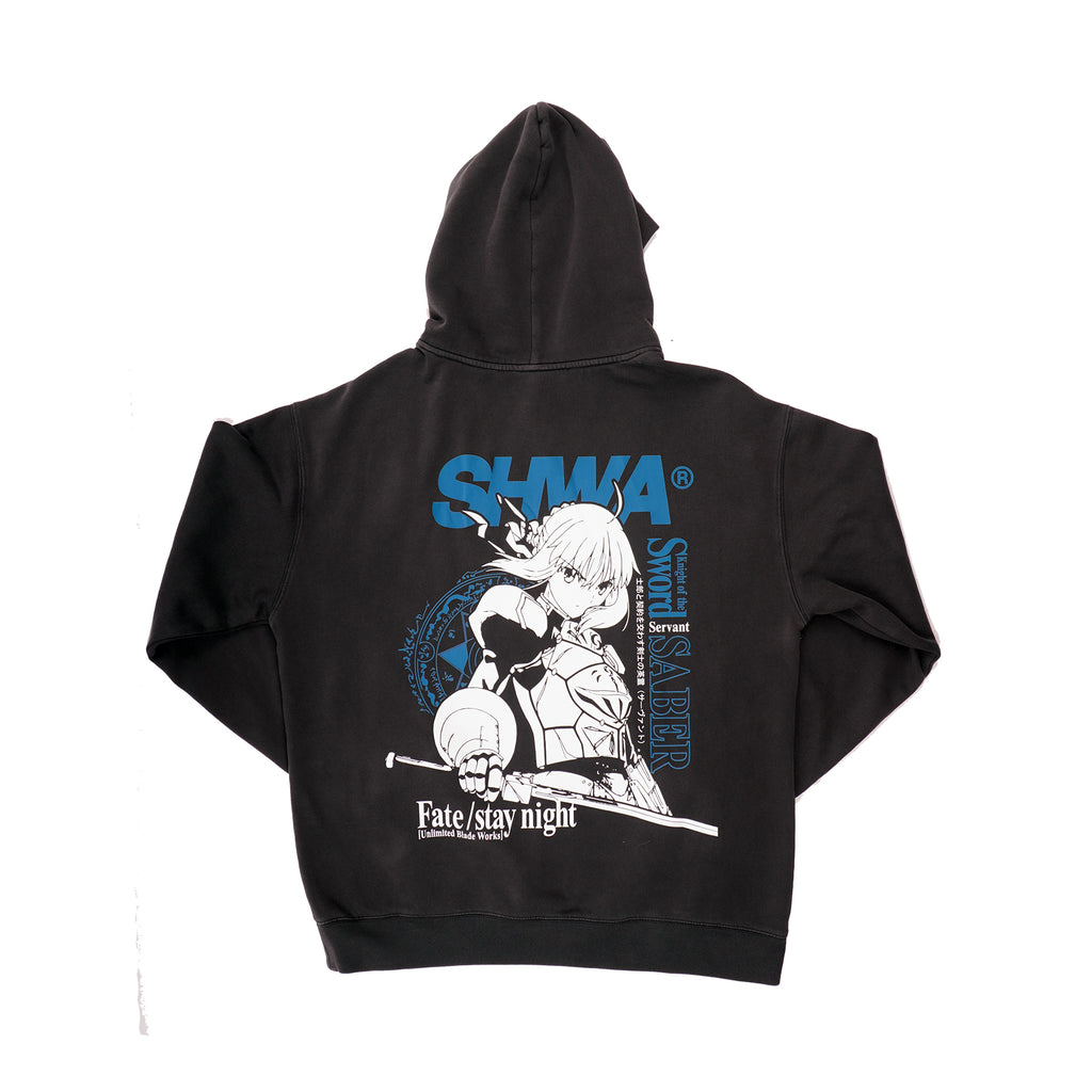 Fate Stay Night: Saber Grayscale Hoodie