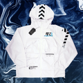 [SHWA] TB-03 Techwear Style White Waterproof Windbreaker - FINAL SALE (No return or exchange)