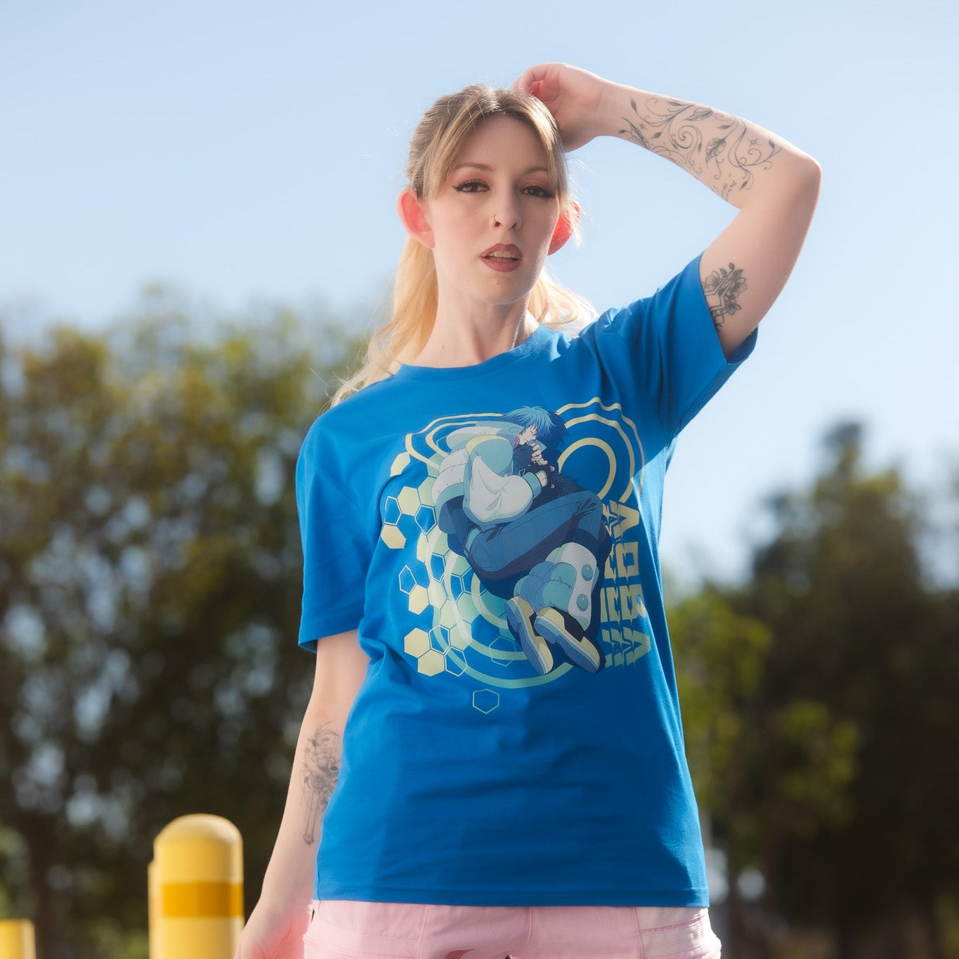 DRAMAtical Murder Tシャツ　蒼葉　Mサイズ DMMD] Aoba Shirt | Dramatical Murder – OFFSET | Shwa