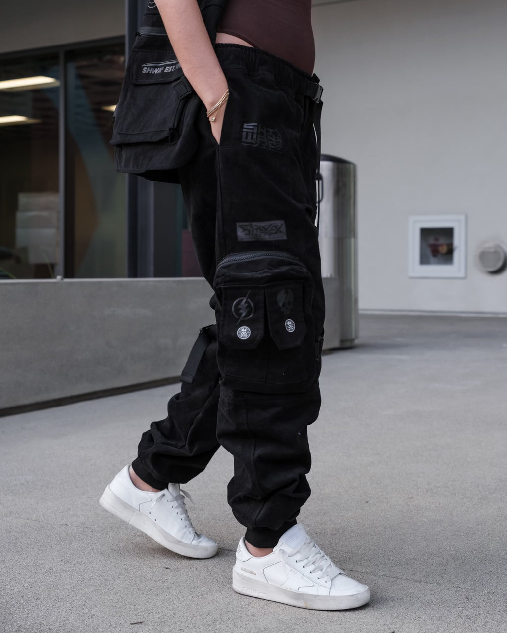 [SHWA] TP-05 Techwear Style SHWA Black Rapid Reach Jogger