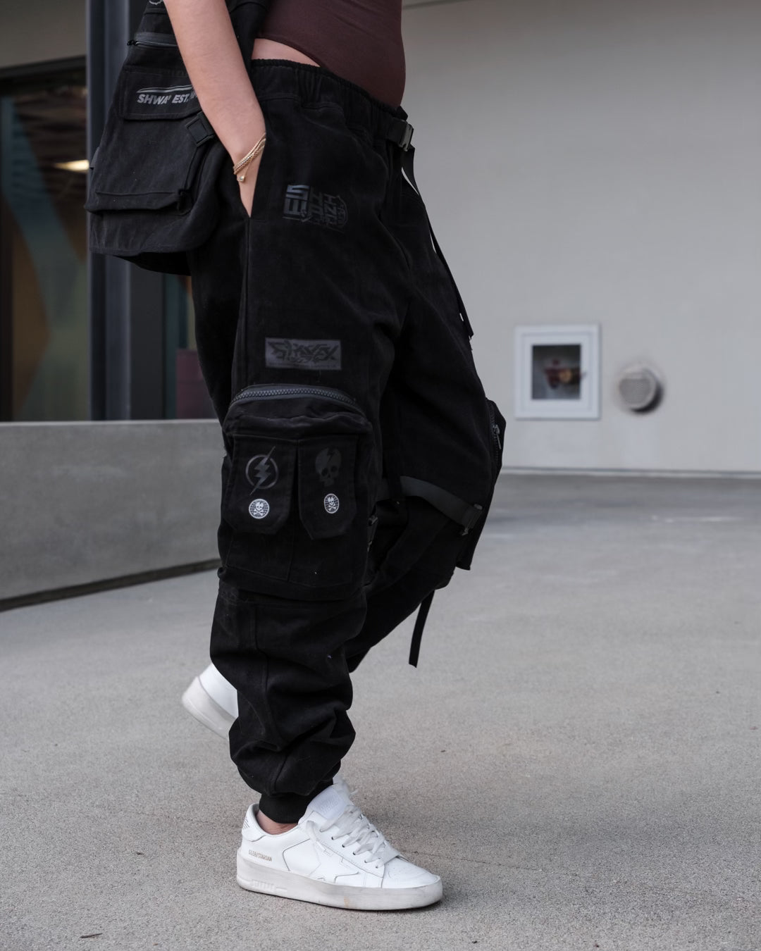[SHWA] TP-05 Techwear Style SHWA Black Rapid Reach Jogger