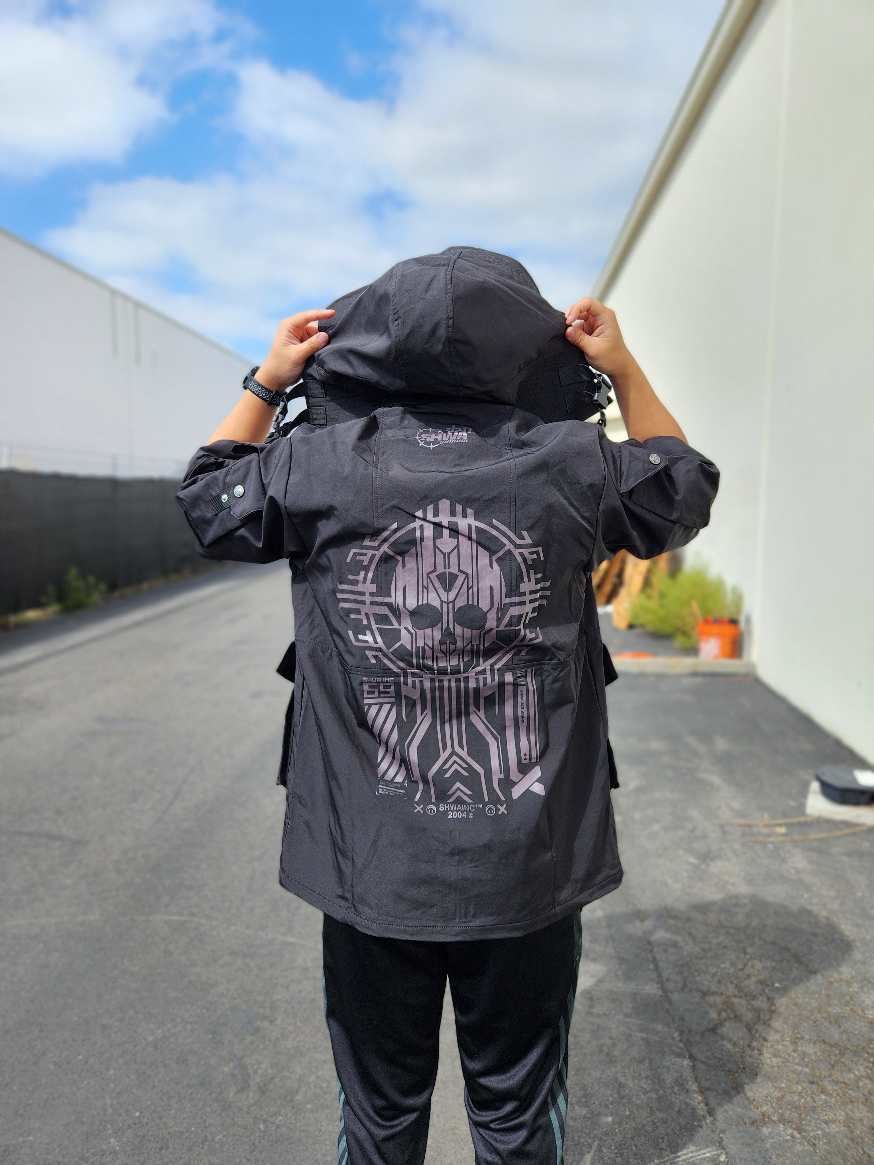 [SHWA] TB-02 Techwear Style Cropped Bomber Jacket - FINAL SALE (No return or exchange)