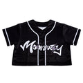 Black Women Cropped Jersey