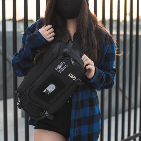 [SHWA] TBG-10 Techwear Style OG Sling Bag - Black