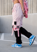 Pink Block Jogger - FINAL SALE (No Return OR exchange)
