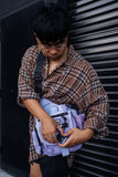 [SHWA] TBG-09 Techwear Style Tactical Side Bag - Lavender Boba Bag with Removable Strap (Bag & Strap ONLY)
