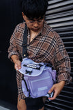 [SHWA] TBG-09 Techwear Style Tactical Side Bag - Lavender Boba Bag with Removable Strap (Bag & Strap ONLY)