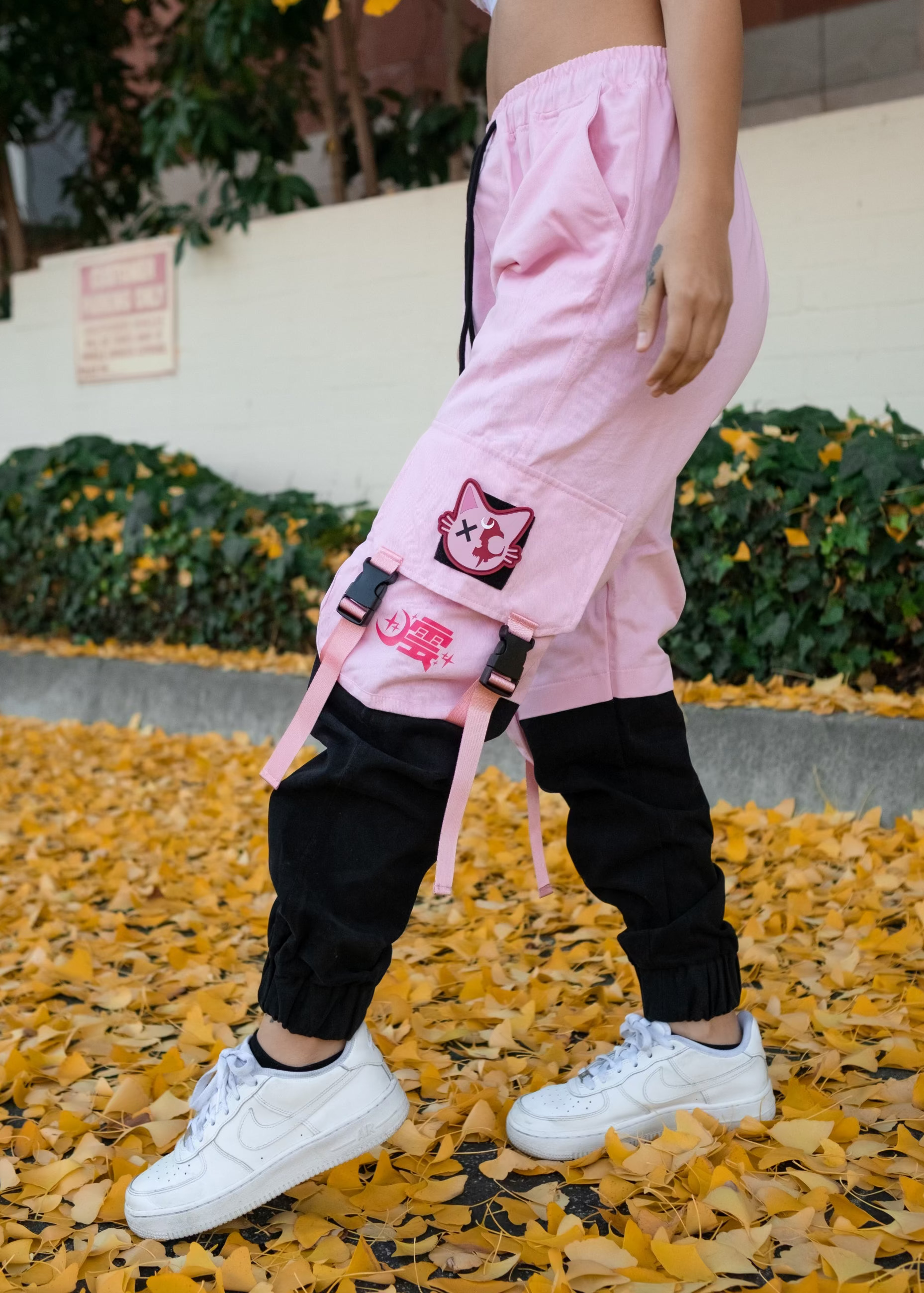 Pink Block Jogger - FINAL SALE (No Return OR exchange)