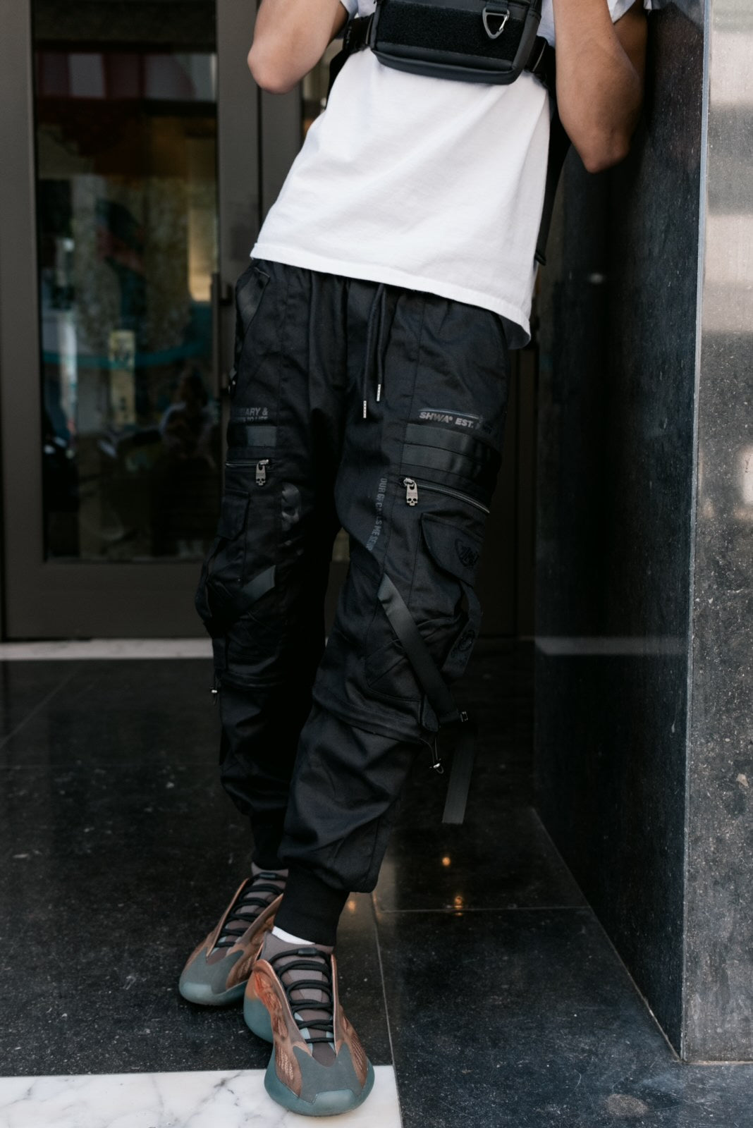 [SHWA] TP-03 Techwear Style Black Speed Jogger