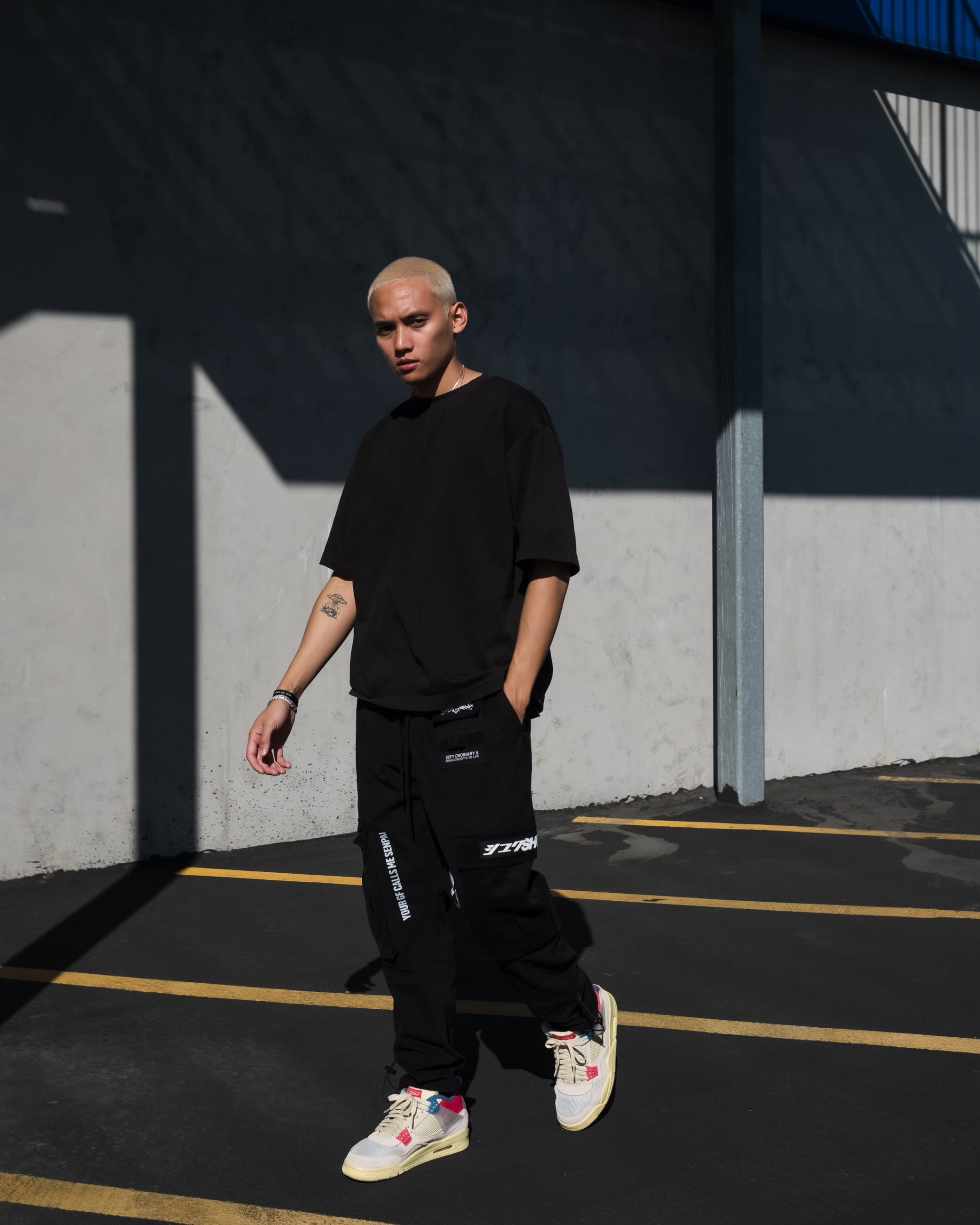 [SHWA] TP-02 Techwear Style Black Reflective Jogger - FINAL SALE