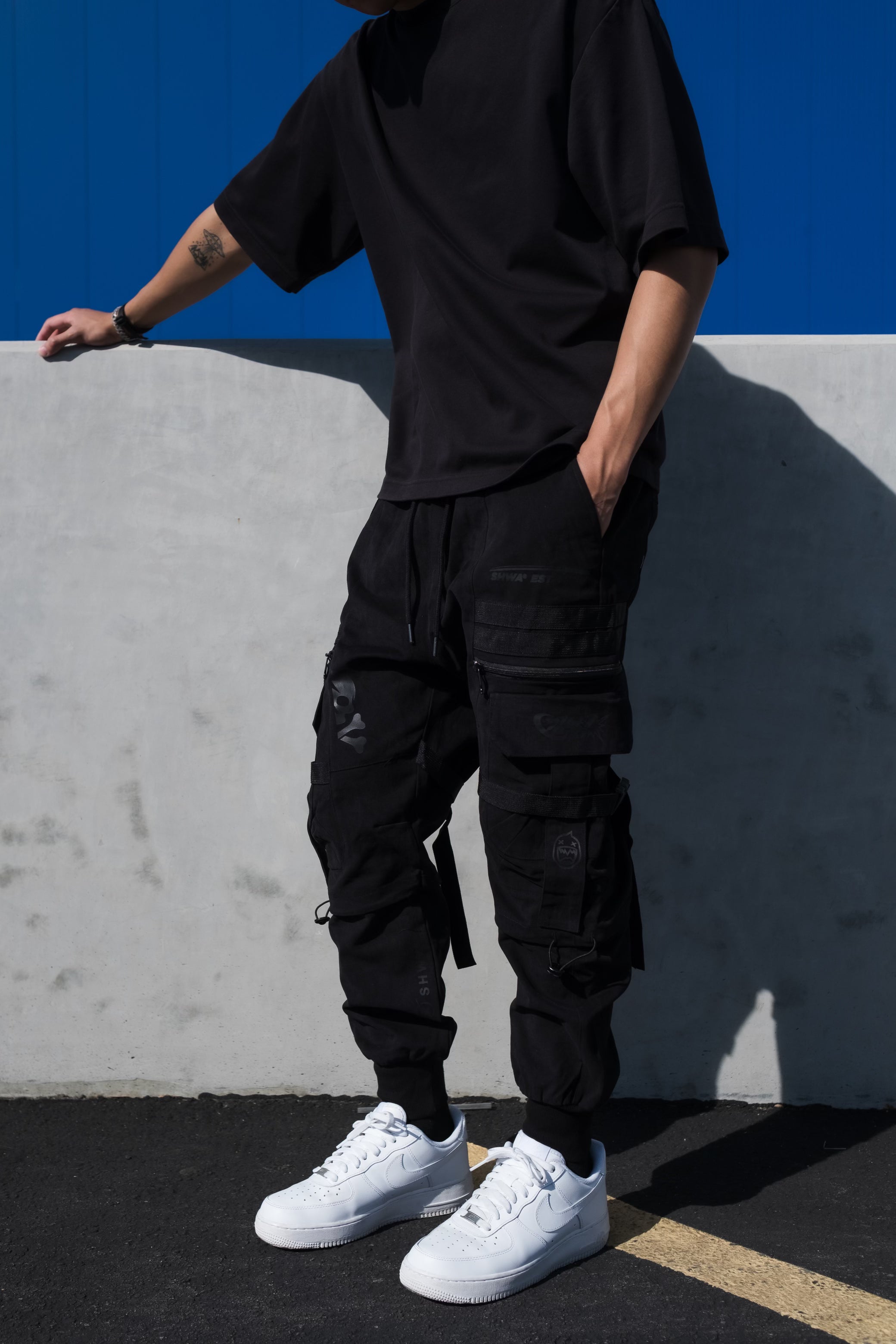 [SHWA] TP-03 Techwear Style Black Speed Jogger