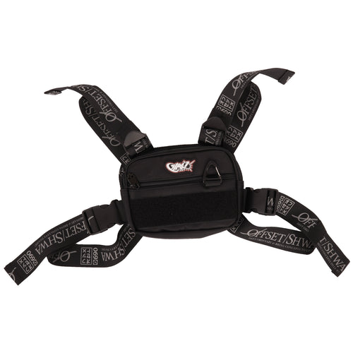 [SHWA] TBG-07 Techwear Style Black Chest Bag for hiking and outdoor activities