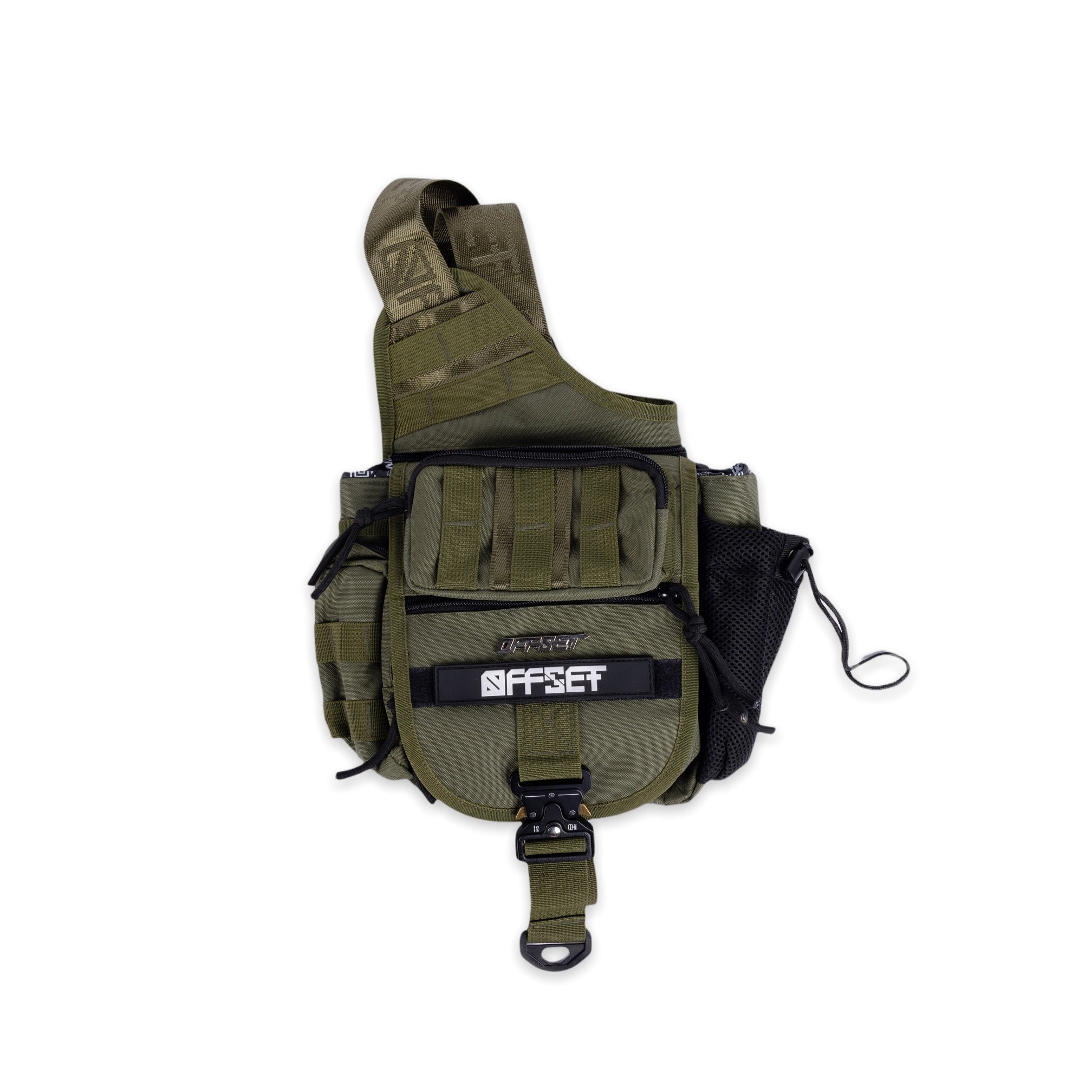 [SHWA] TBG-09 Techwear Style Tactical Side Bag - Green Boba Bag with Non-Removable Strap (Bag & Strap ONLY)