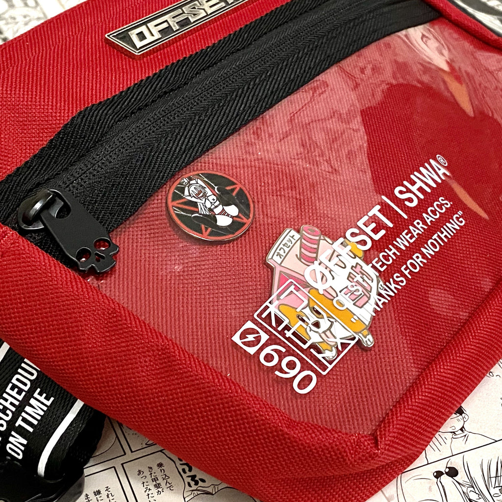 [SHWA] TBG-11 Techwear Style Ita-Chest Bag - Red