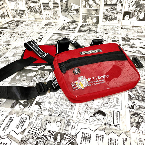 [SHWA] TBG-11 Techwear Style Ita-Chest Bag - Red