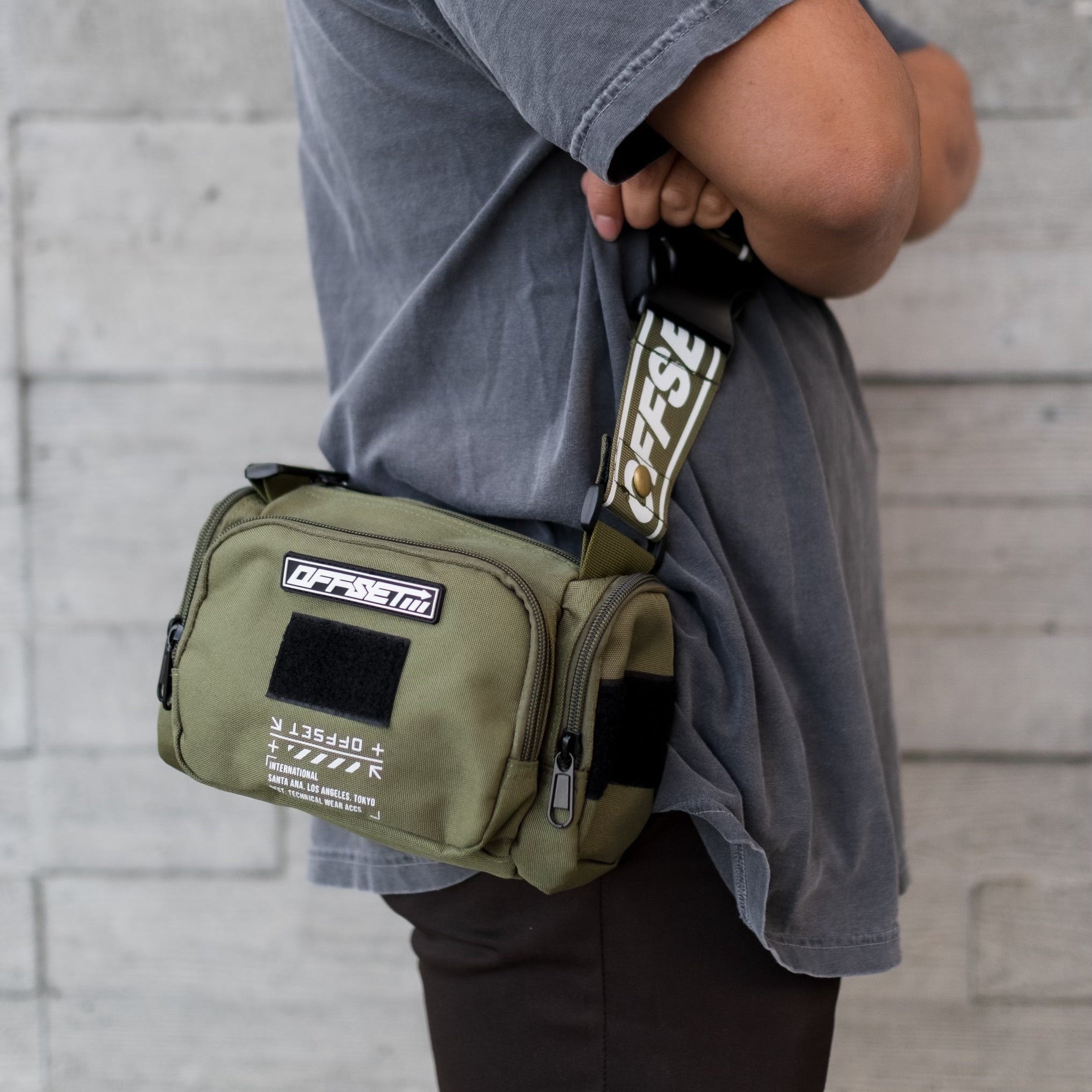 [SHWA] TBG-15 Techwear Style SHWA Green Micro Duffle Bag