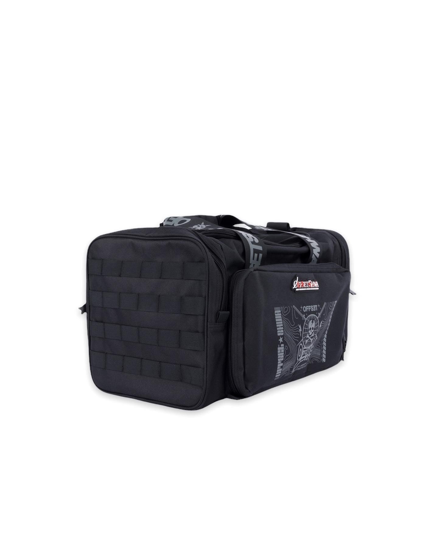 [SHWA] TBG-16 Techwear Style Team Duffle Bag for Gym and Travel - Black (Bag & Strap ONLY)