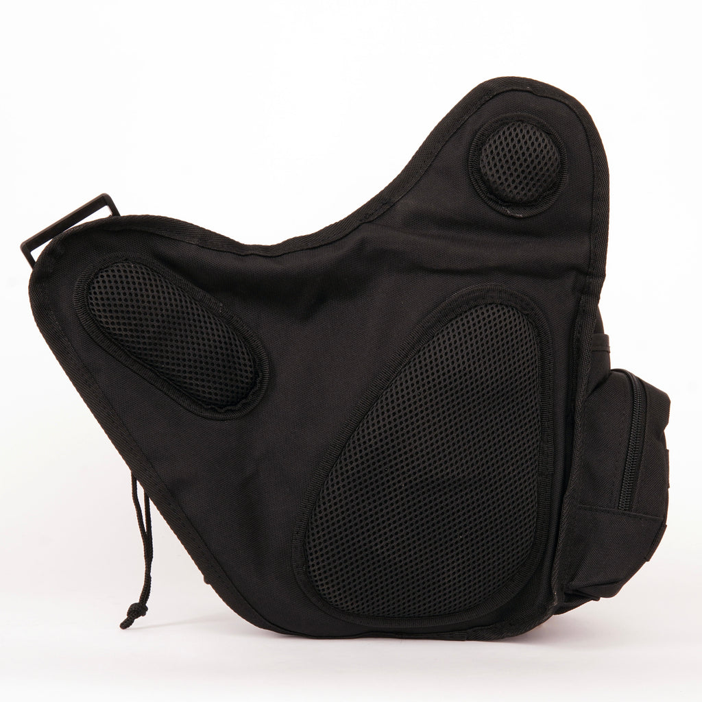 [SHWA] TBG-09 Techwear Style Tactical Side Bag - Black Boba Bag with Removable Strap