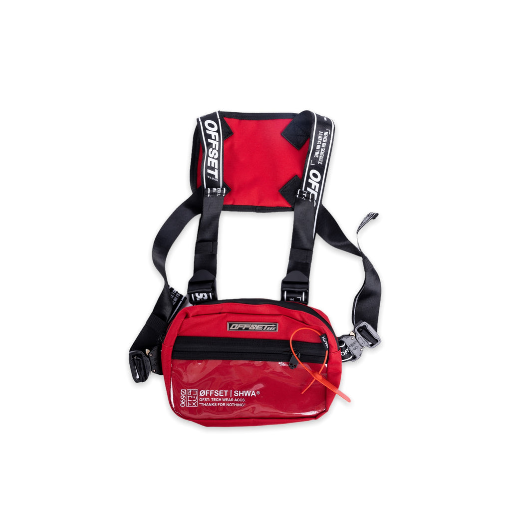 [SHWA] TBG-11 Techwear Style Ita-Chest Bag - Red