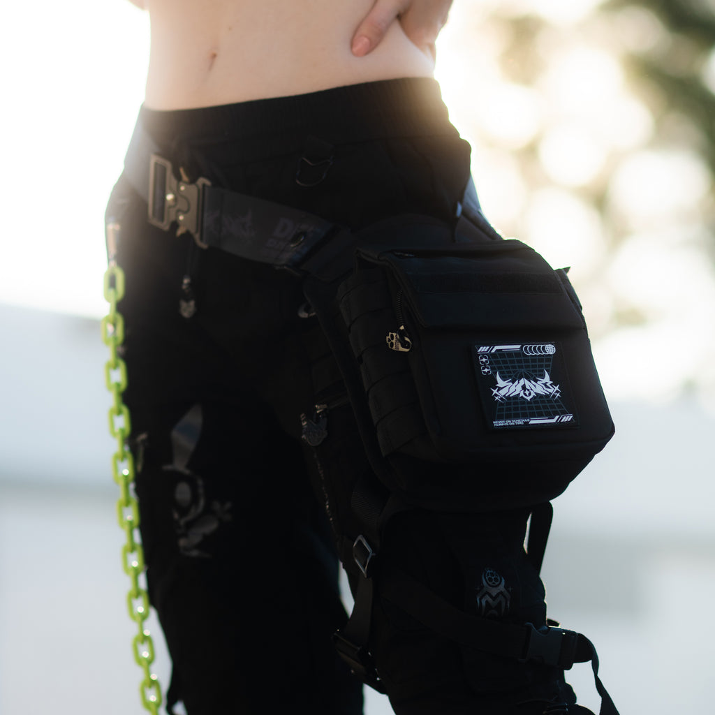 [SHWA] TBG-01 Techwear Style Black Leg Bag