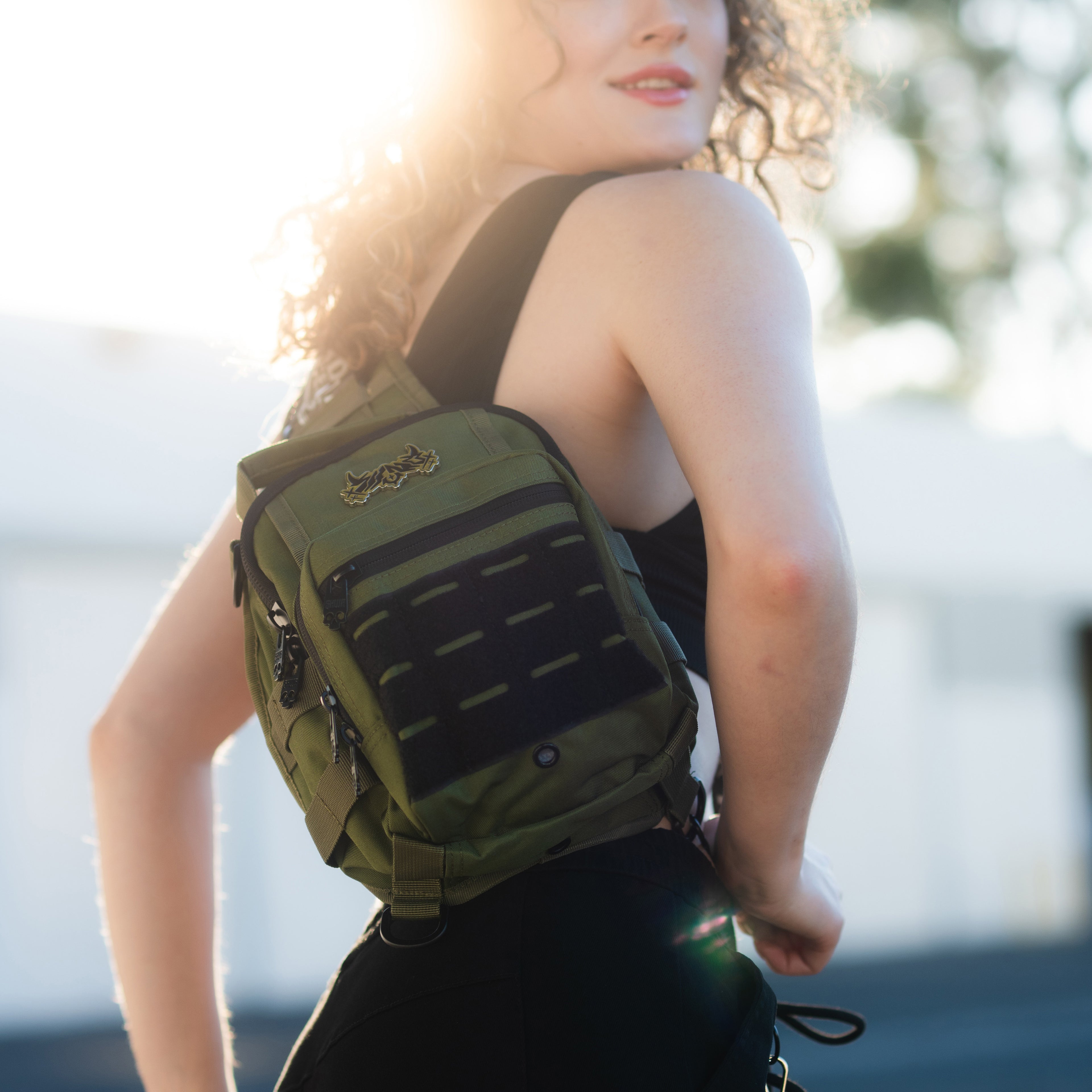 [SHWA] TBG-17 Techwear Style Green Mini Sling