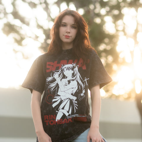 Fate Stay Night: Rin Grayscale Shirt-Techwear Shirt