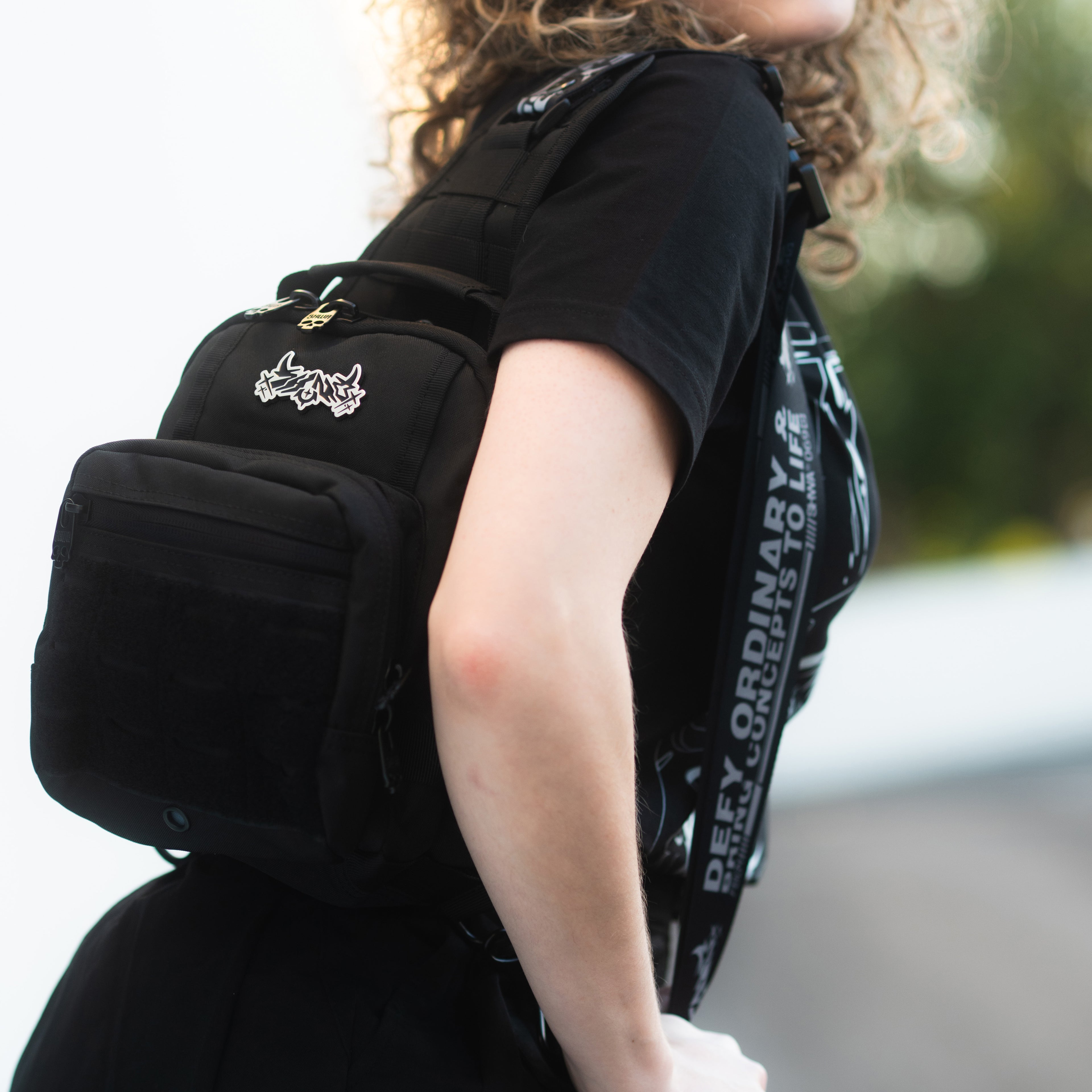 [SHWA] TBG-17 Techwear Style Black Mini Sling