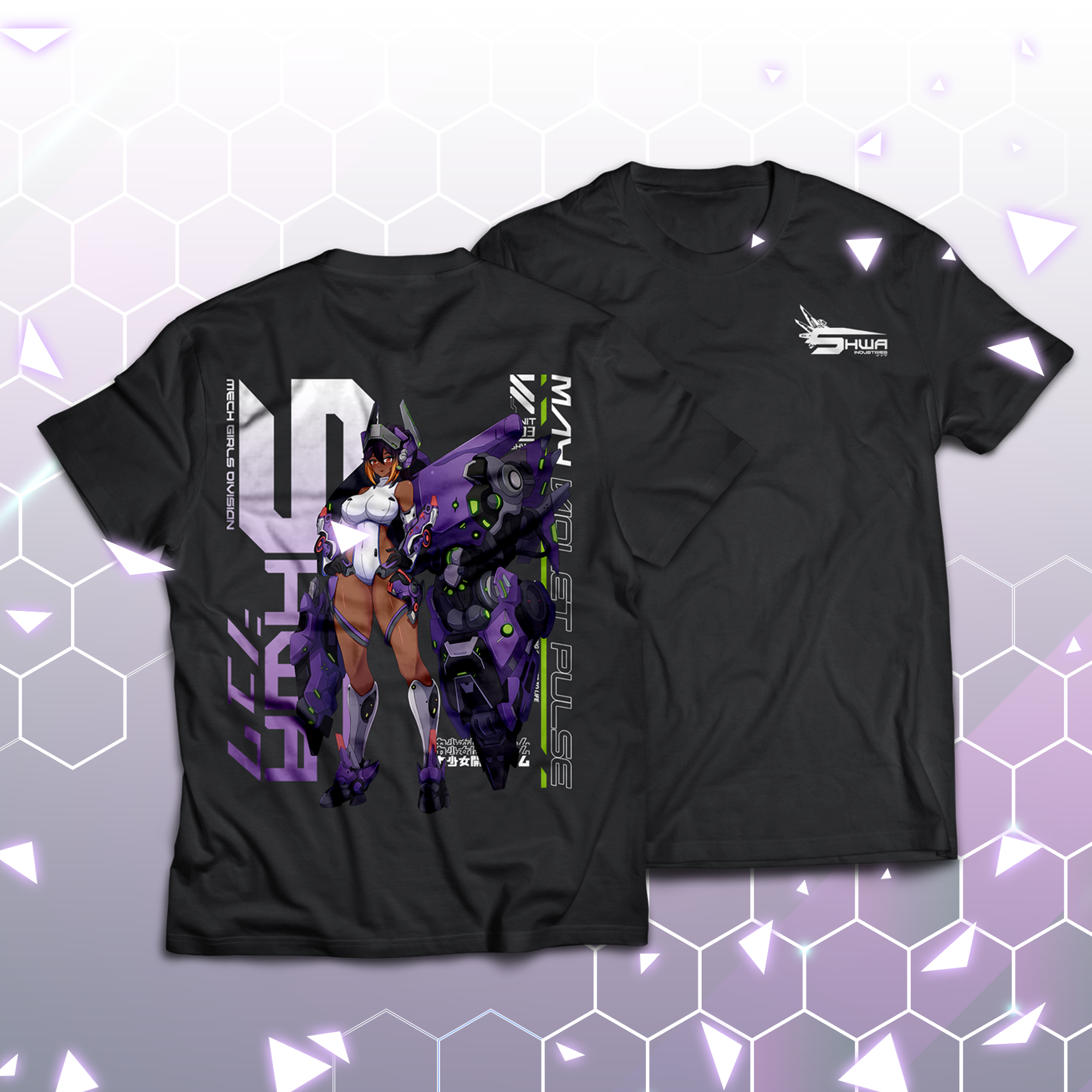 [SHWA] MVP-01 May Violet Pulse Series Black Shirt