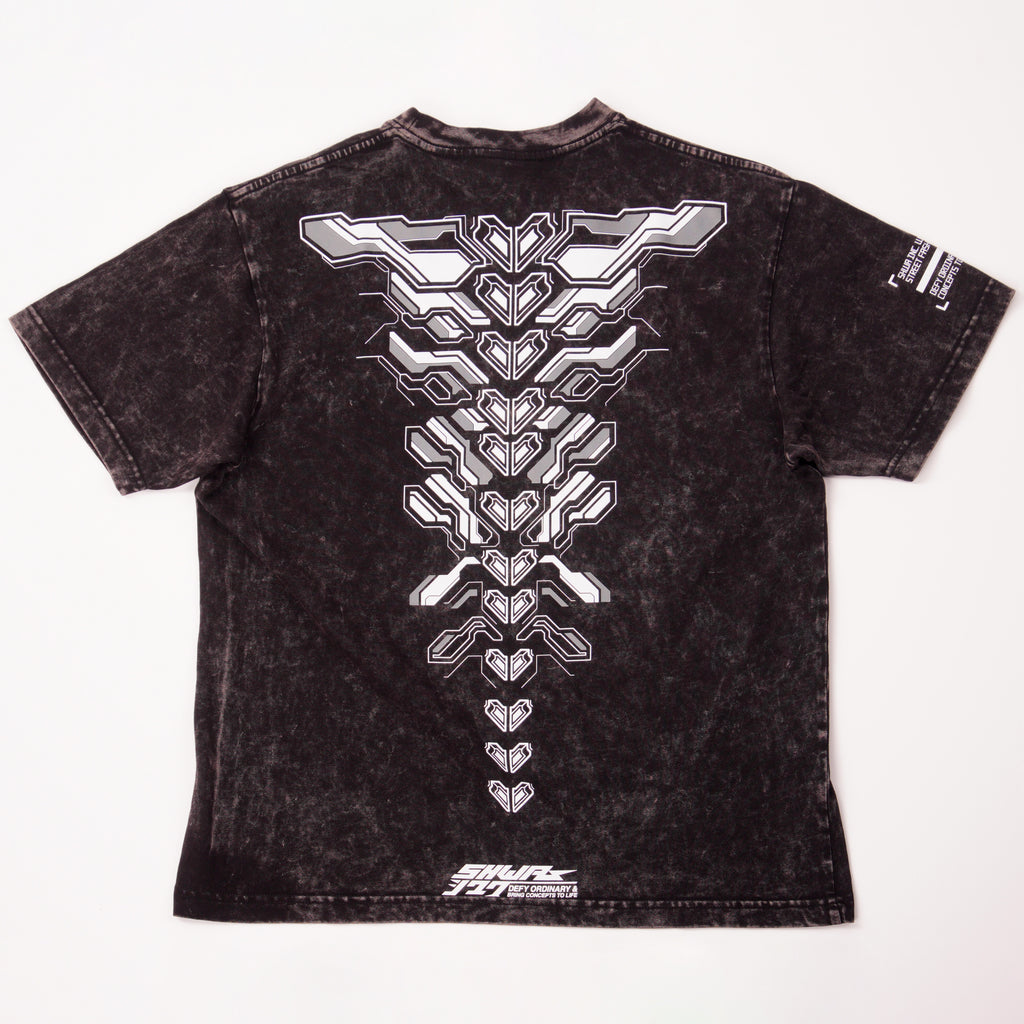 [SHWA] Techwear Style Cyber Spine Shirt