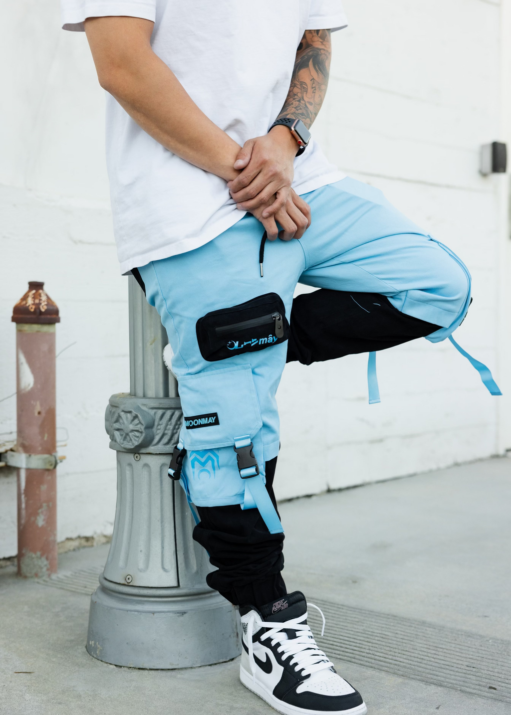 Blue Block Jogger - FINAL SALE (No Return OR exchange)