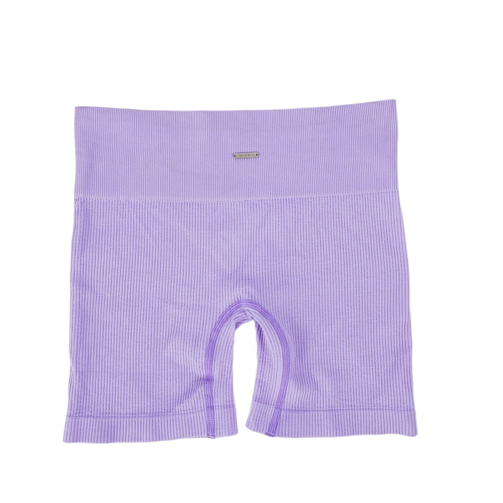 lavender biker short set