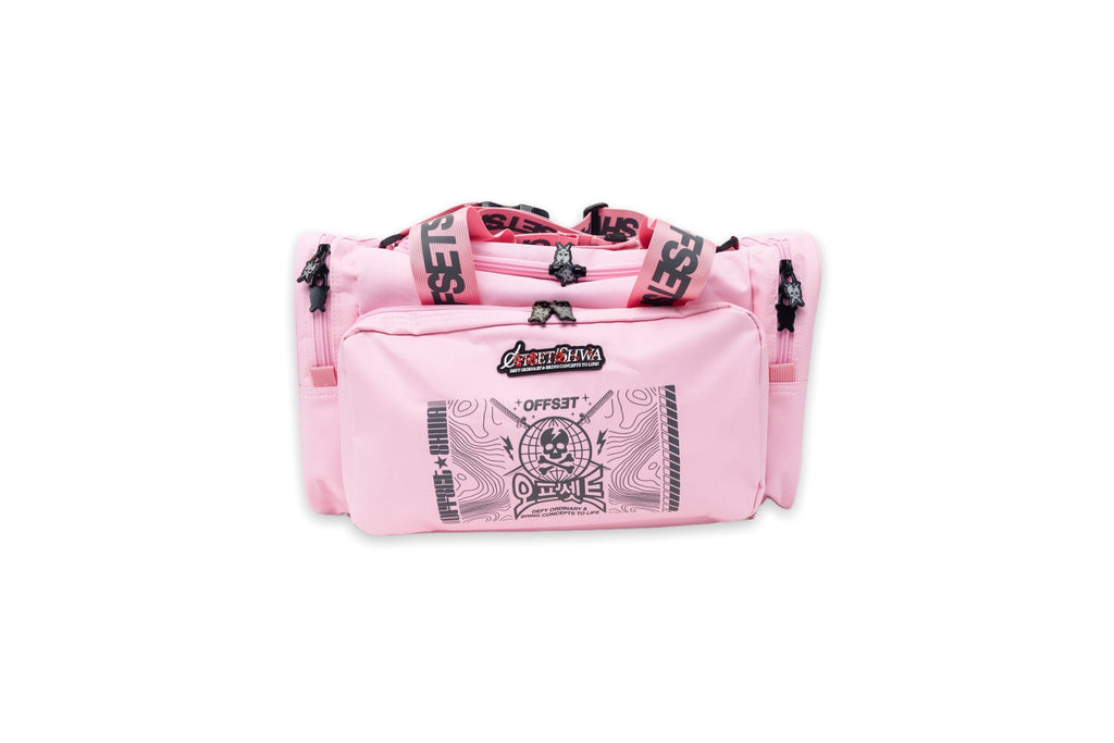 [SHWA] TBG-16 Techwear Style Team Duffle Bag for Gym and Travel - Pink (Bag & Strap ONLY)