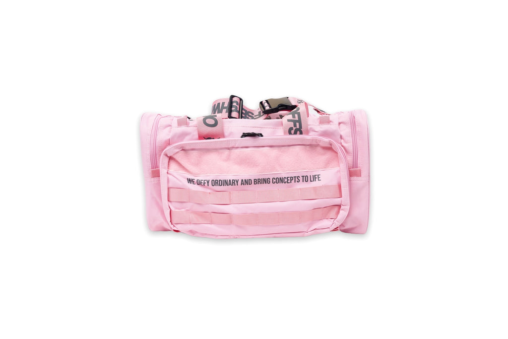[SHWA] TBG-16 Techwear Style Team Duffle Bag for Gym and Travel - Pink (Bag & Strap ONLY)