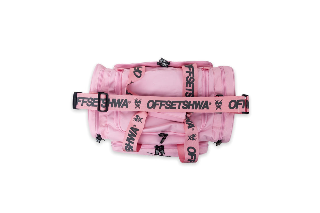 [SHWA] TBG-16 Techwear Style Team Duffle Bag for Gym and Travel - Pink (Bag & Strap ONLY)