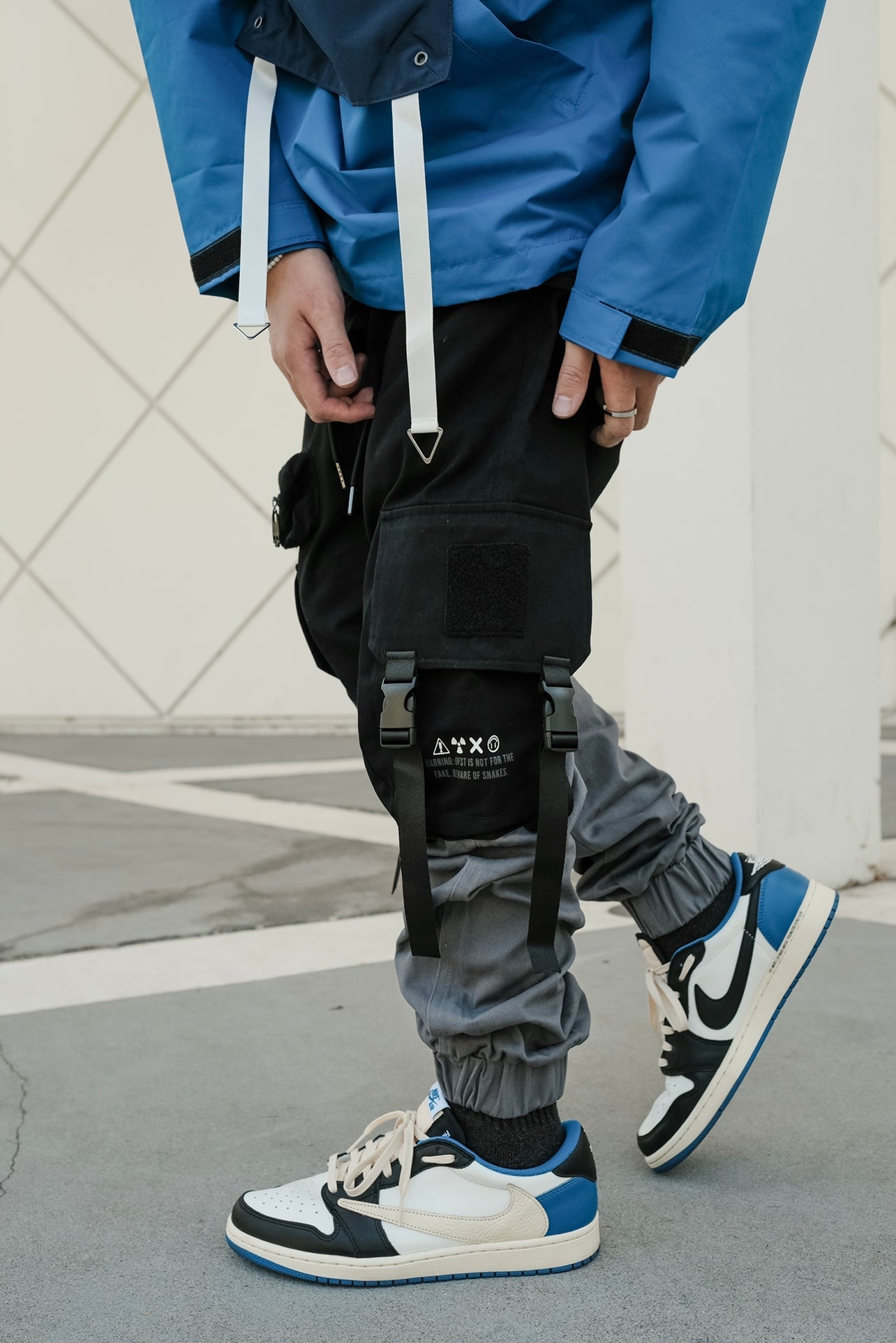 [SHWA] TP-01 Techwear Style Grey Block Jogger [FINAL SALE]