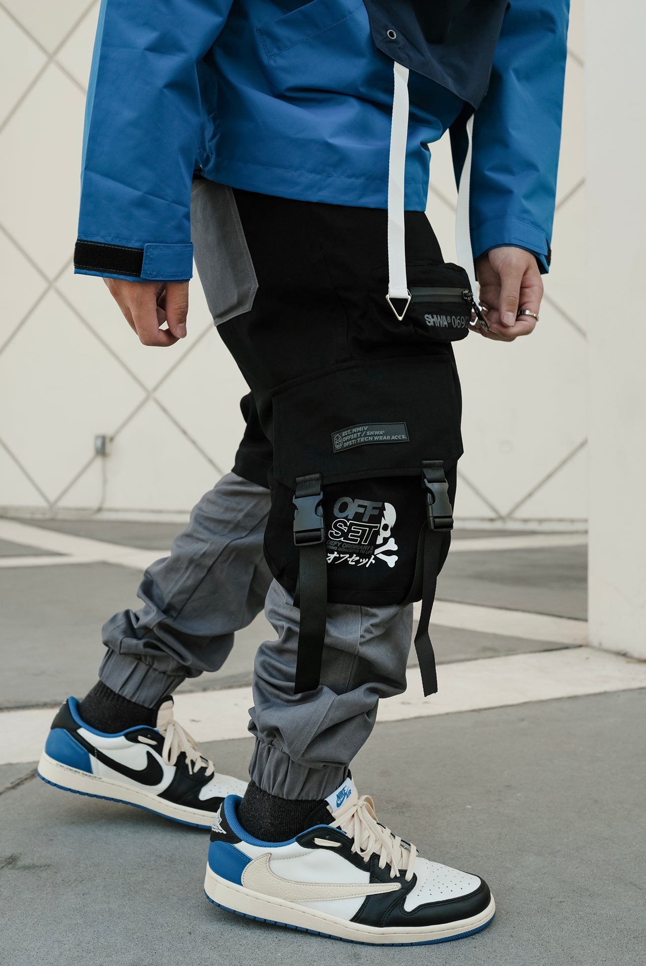 [SHWA] TP-01 Techwear Style Grey Block Jogger [FINAL SALE]