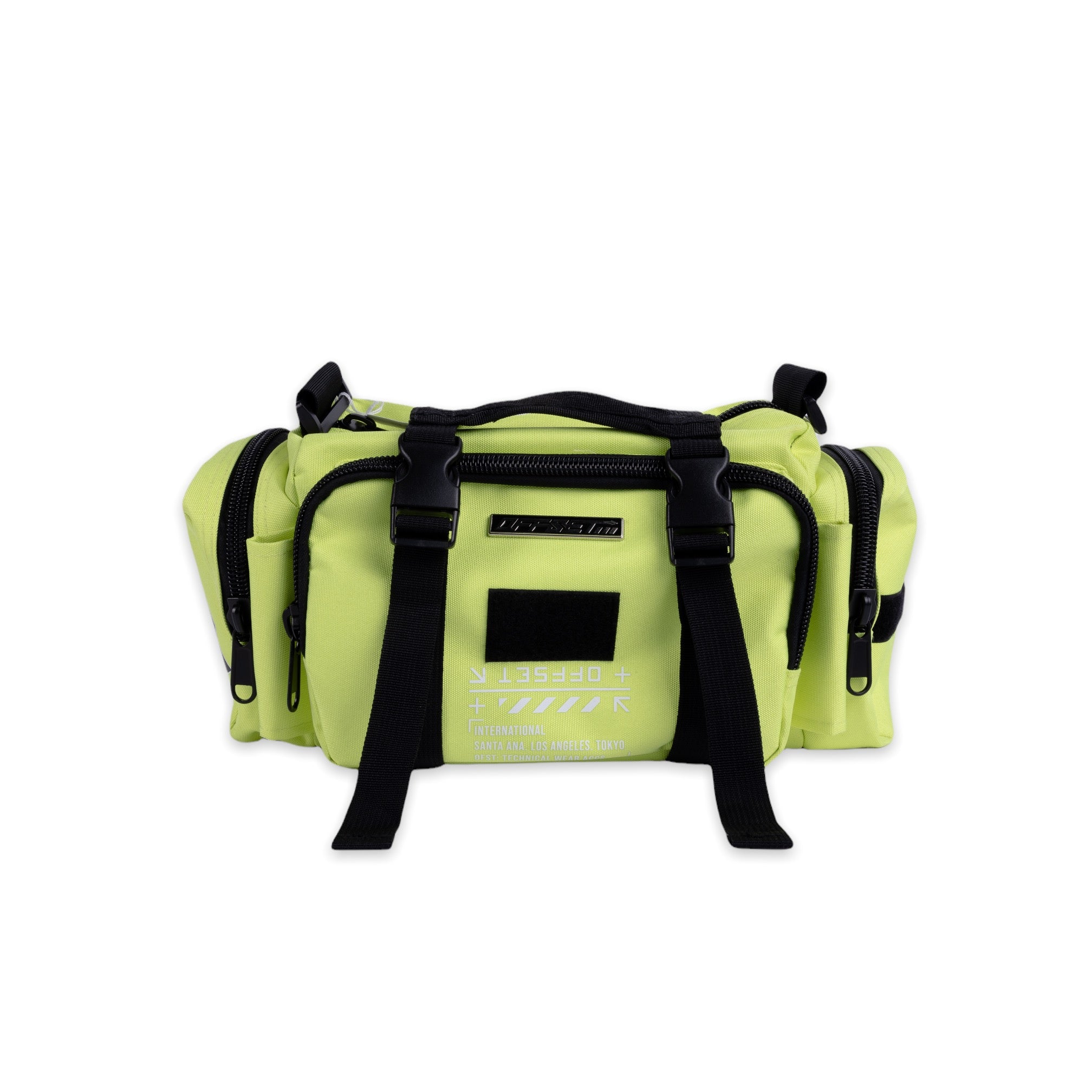 SHWA] TBG-05 Techwear Style Neon Yellow Mini Duffle Bag