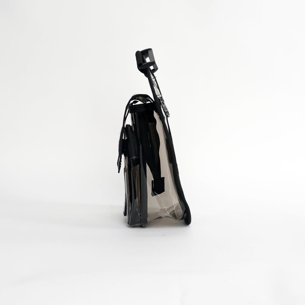 [SHWA] TBG-01 Techwear Style Clear Black Leg Bag (Bag & Strap ONLY)