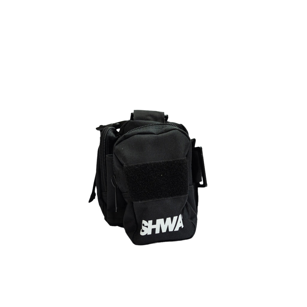 [SHWA] TBG-05 Techwear Style Black and Neon Green Mini Duffle Bag